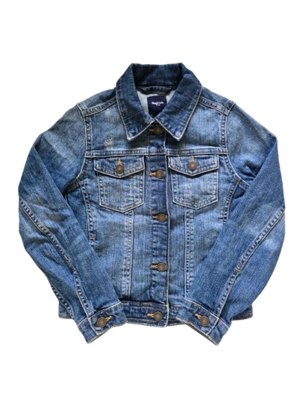 GAP KIDS Girls Denim Jean Jacket Blue Small 6-7